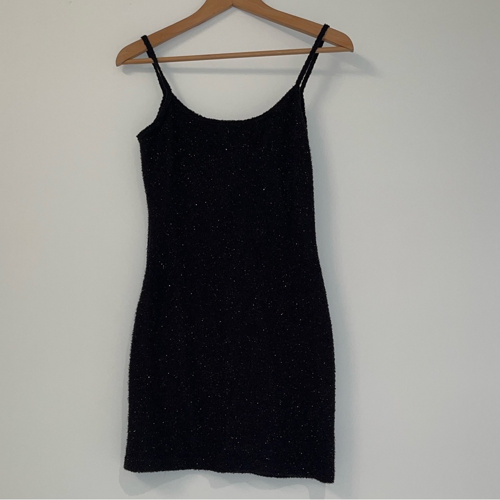 Sparkly Mini Black Dress